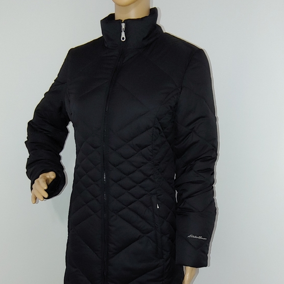 Eddie Bauer black down winter coat - Picture 4 of 8